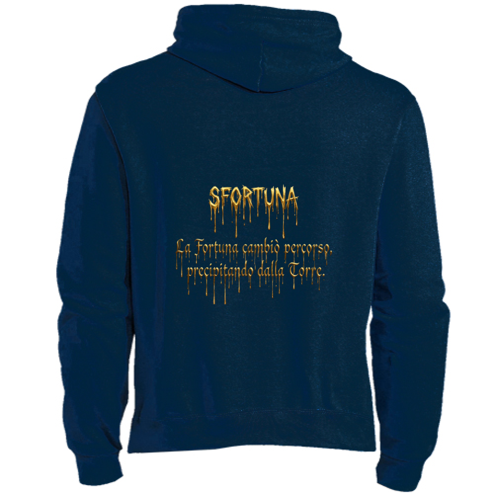 Felpa Premium Cappuccio Zip Sfortuna