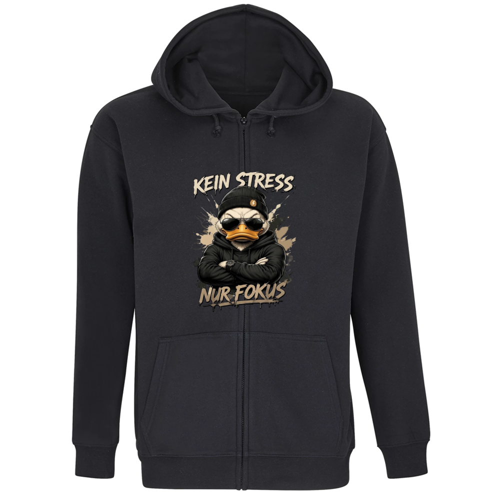 Felpa Premium Cappuccio Zip Kein Stress