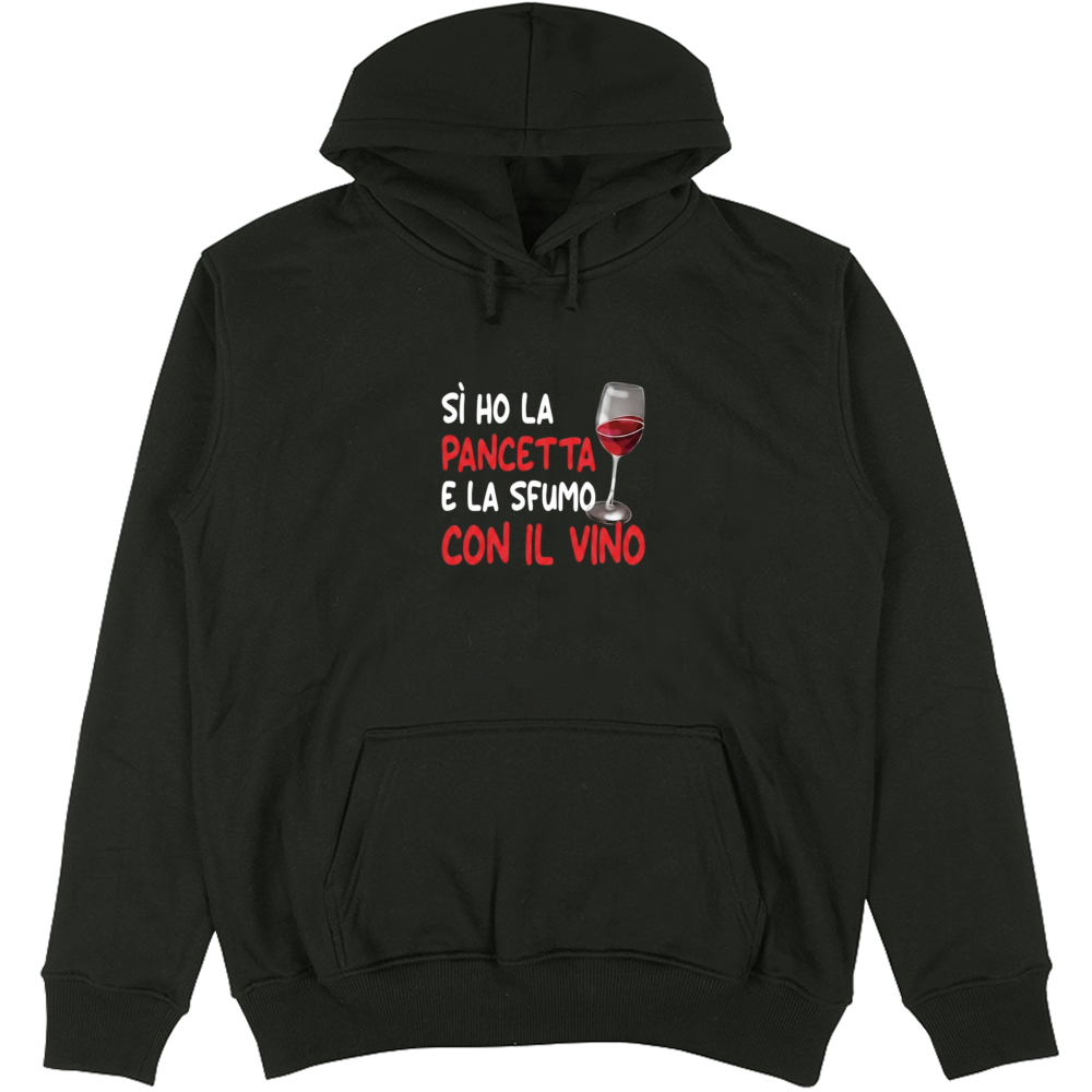 Felpa Unisex con Cappuccio Pancetta