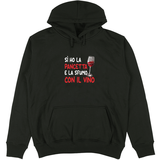Felpa Unisex con Cappuccio Pancetta