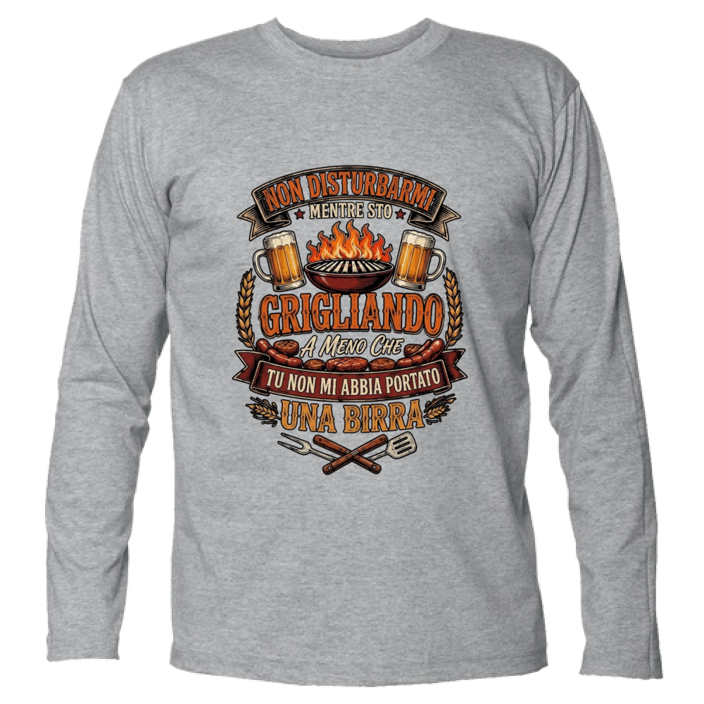 T-Shirt Unisex Manica Lunga Grigliando