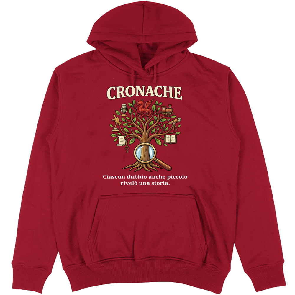 Felpa Unisex con Cappuccio Cronache