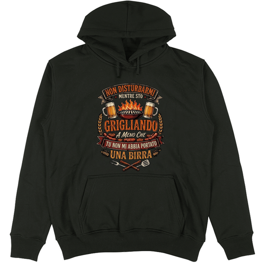 Felpa Unisex con Cappuccio Grigliando