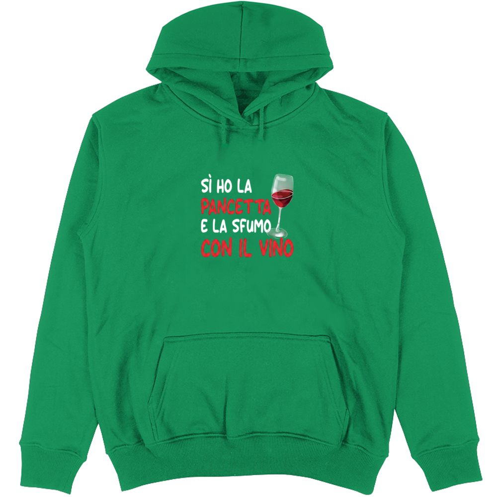 Felpa Unisex con Cappuccio Pancetta