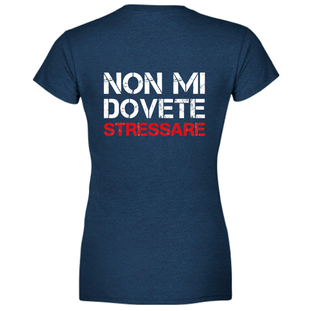 T-Shirt Donna Scollo V NO STRESS