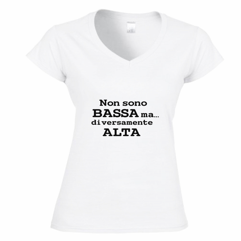 T-Shirt Donna Scollo V Non sono...