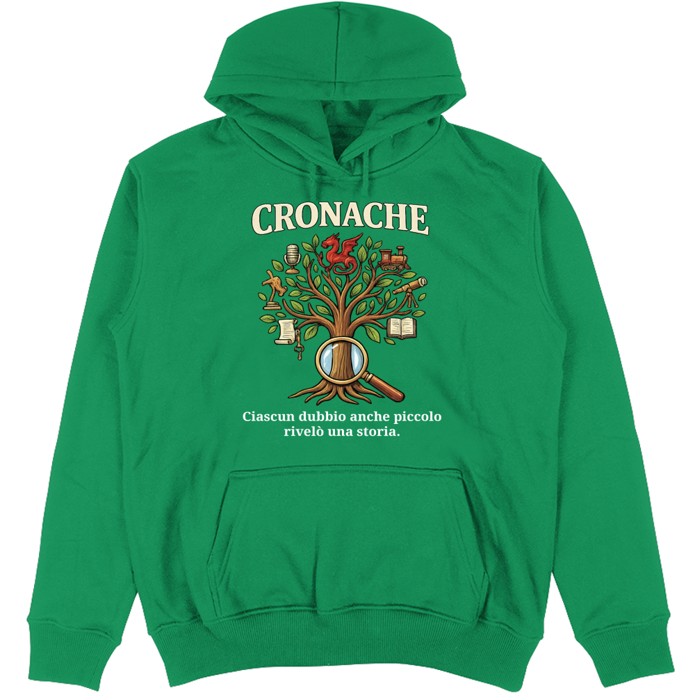 Felpa Unisex con Cappuccio Cronache