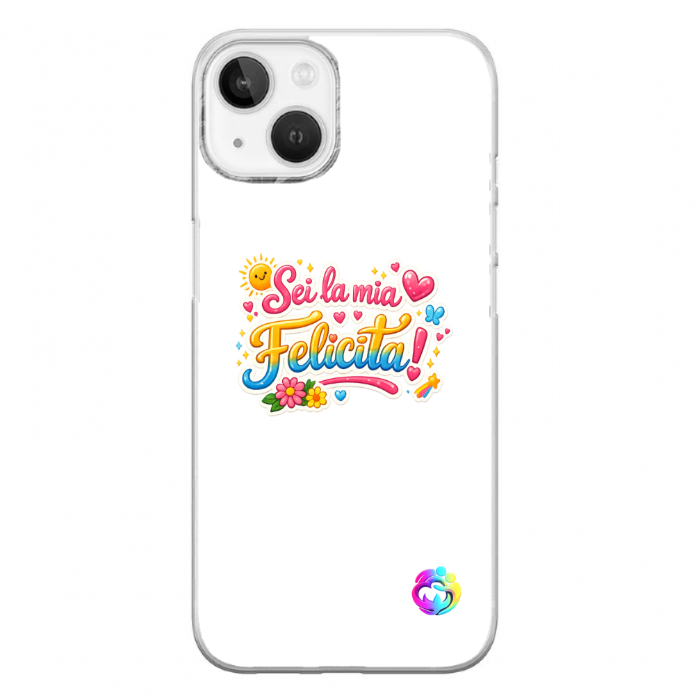 Cover Gomma iPhone 14 Plus "Felicità"
