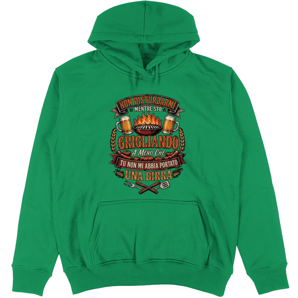 Felpa Unisex con Cappuccio Grigliando