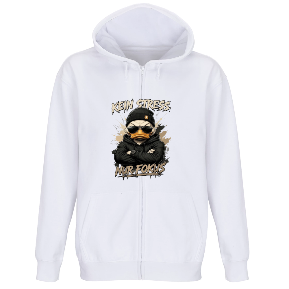 Felpa Premium Cappuccio Zip Kein Stress