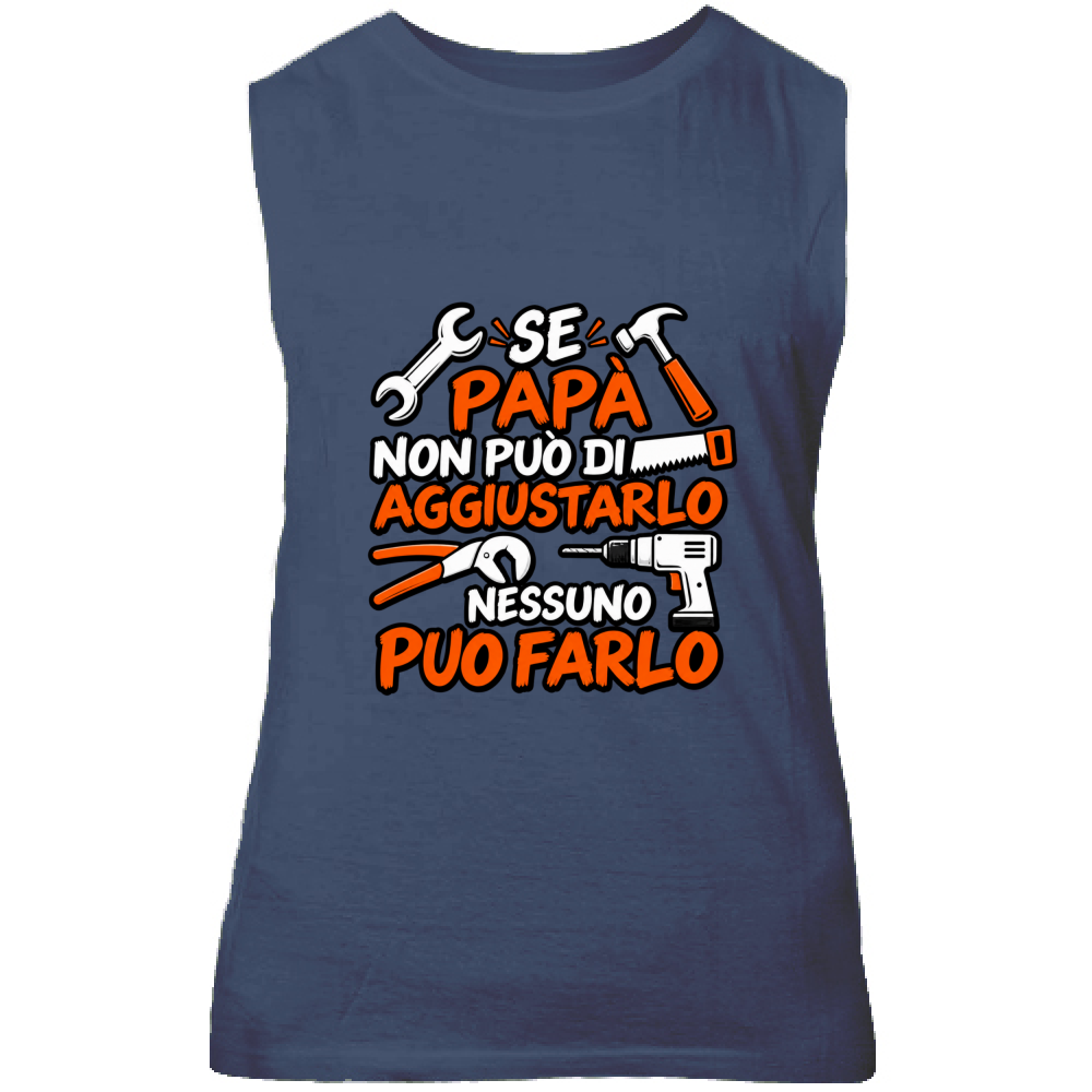 Canotta Unisex Se papà...
