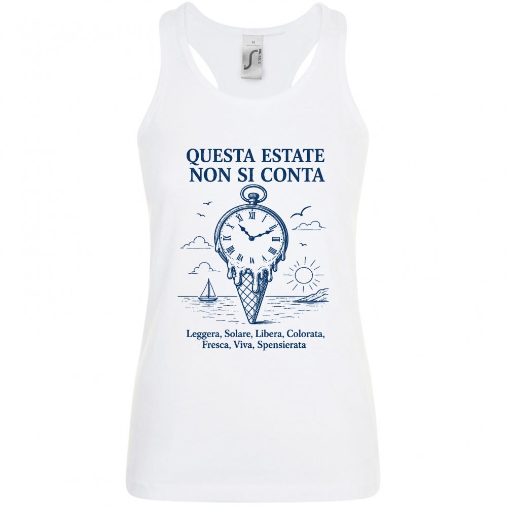 Canotta Donna Estate non si conta