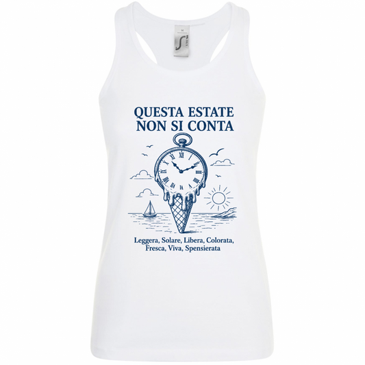 Canotta Donna Estate non si conta