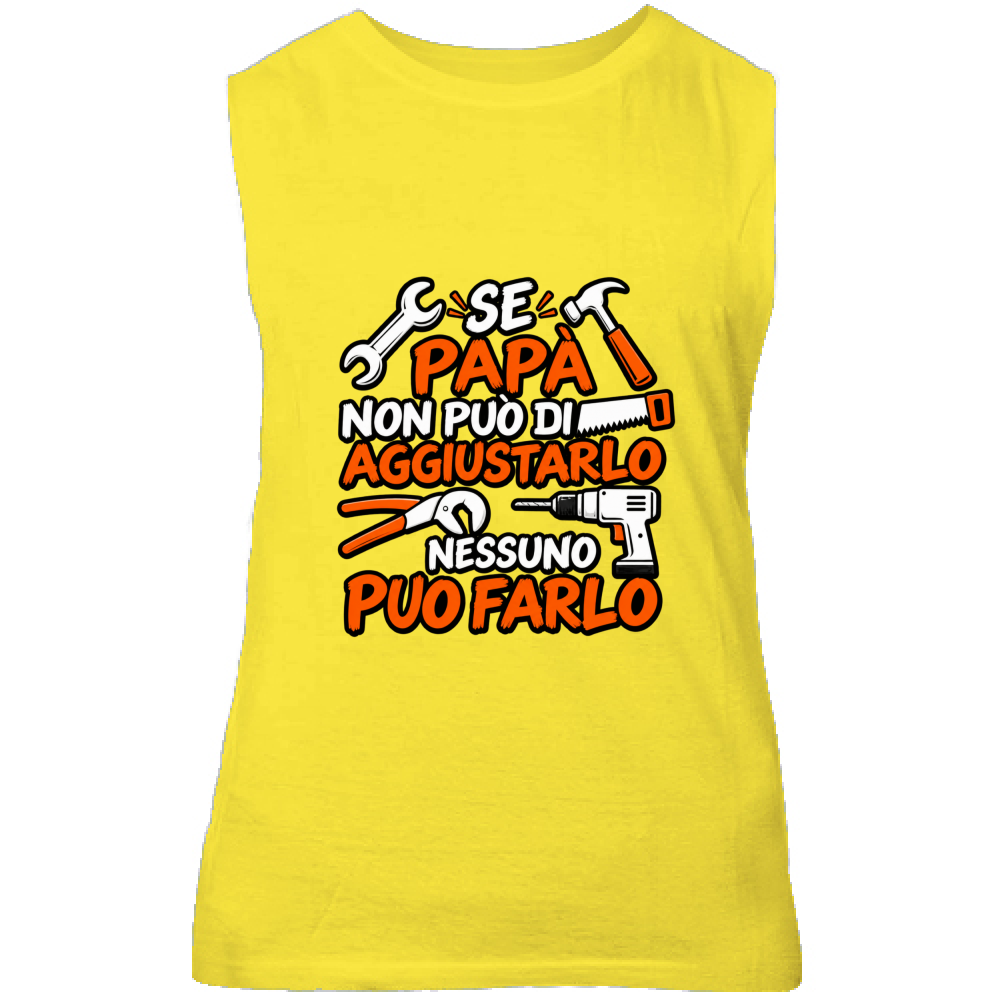 Canotta Unisex Se papà...