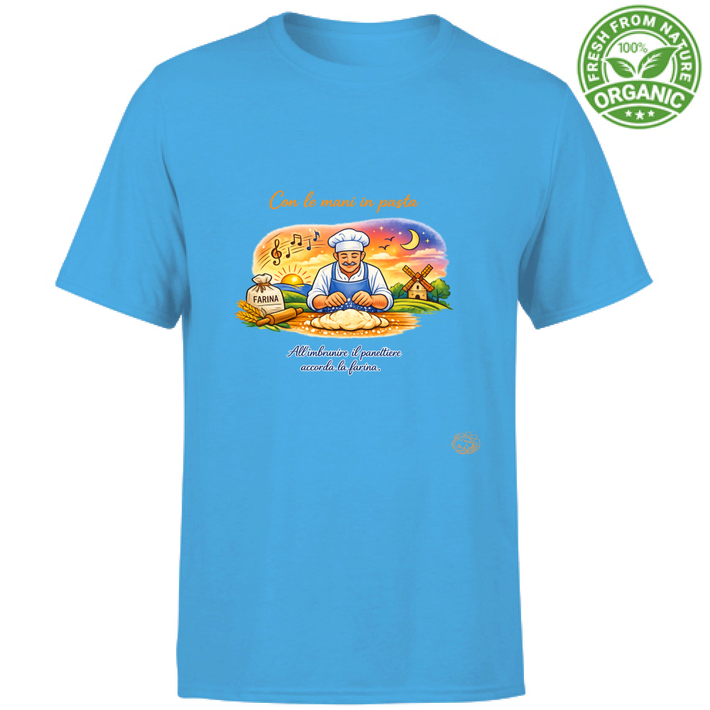 T-Shirt Unisex Organic Con le mani in pasta.