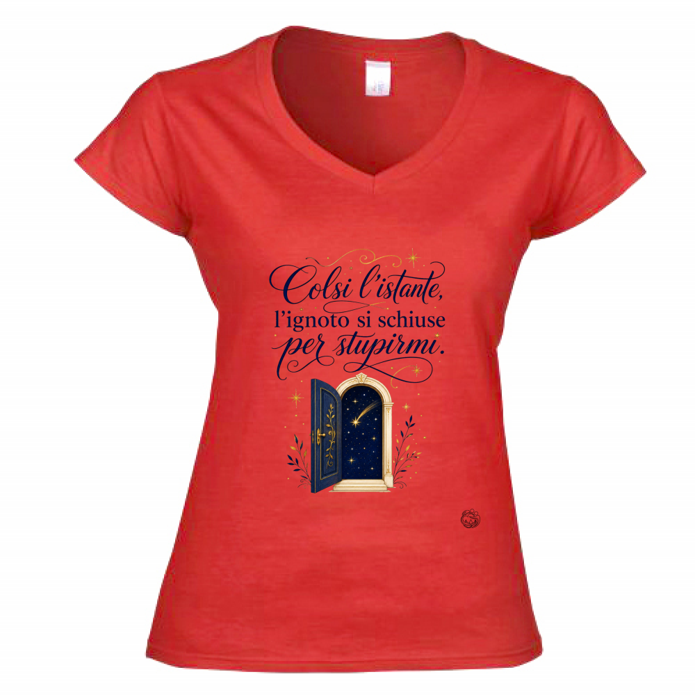 T-Shirt Donna Scollo V Istante
