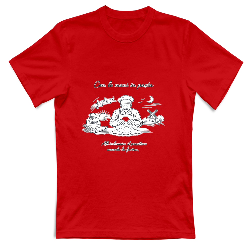 T-Shirt Unisex Con le mani in pasta