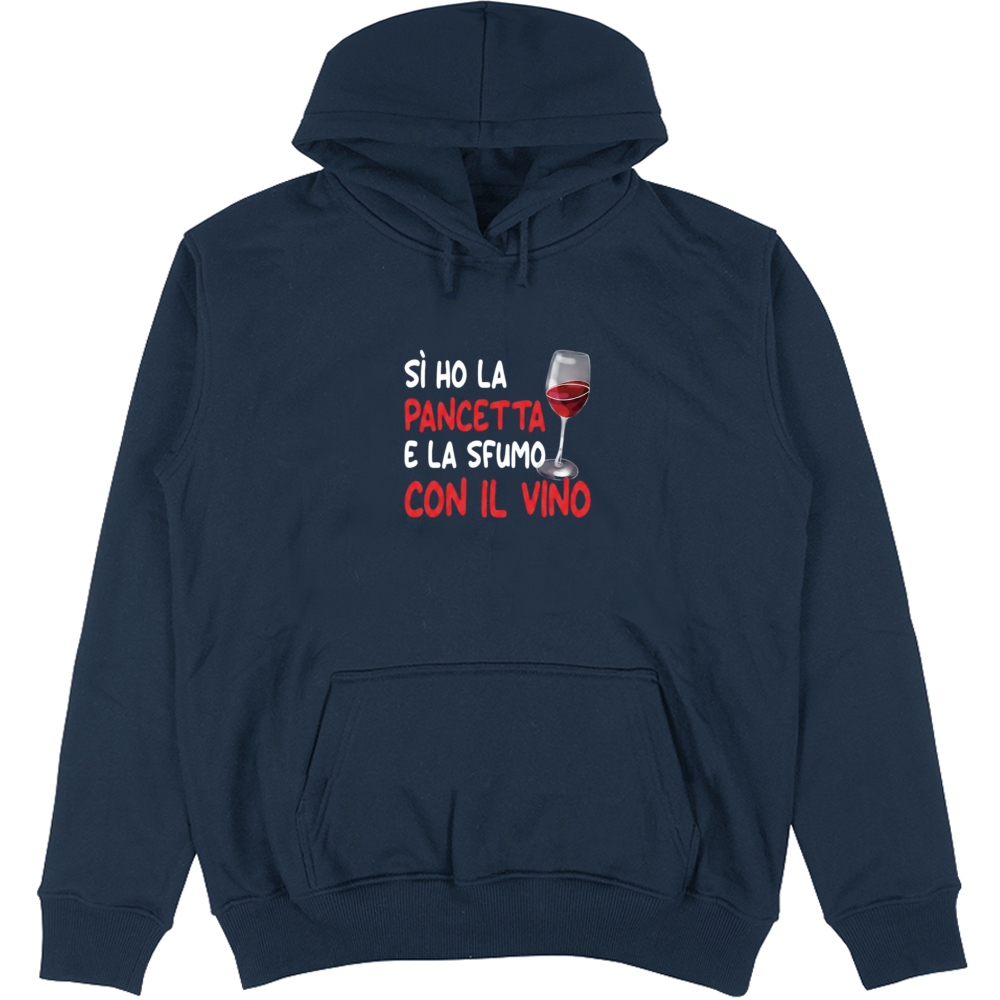 Felpa Unisex con Cappuccio Pancetta