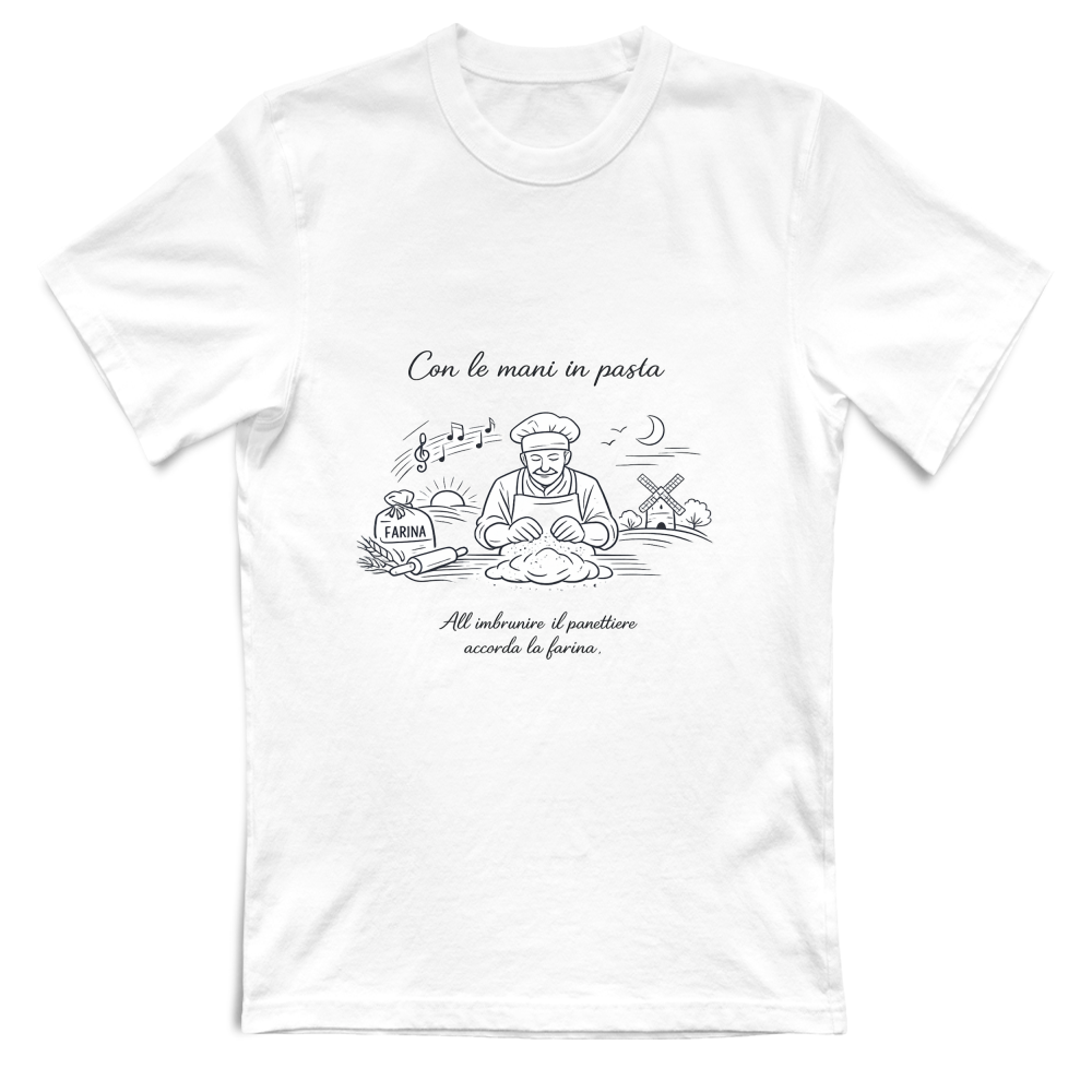T-Shirt Unisex Con le mani in pasta