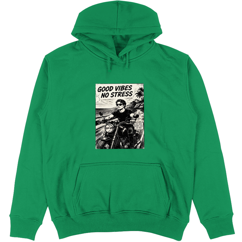 Felpa Unisex con Cappuccio Good Vibes