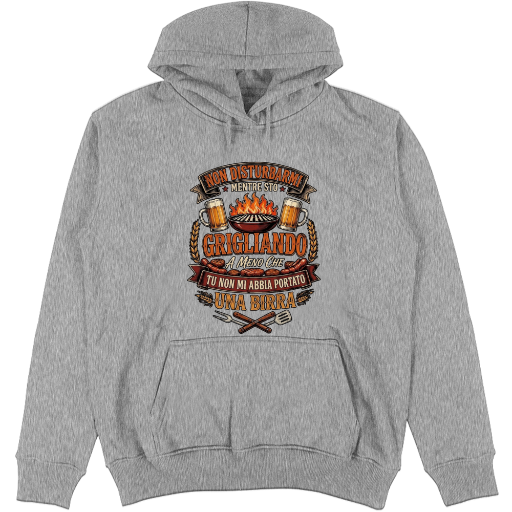 Felpa Unisex con Cappuccio Grigliando