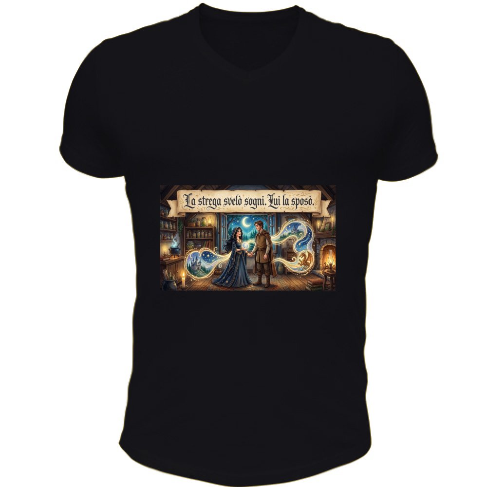 T-Shirt Unisex Scollo V Strega