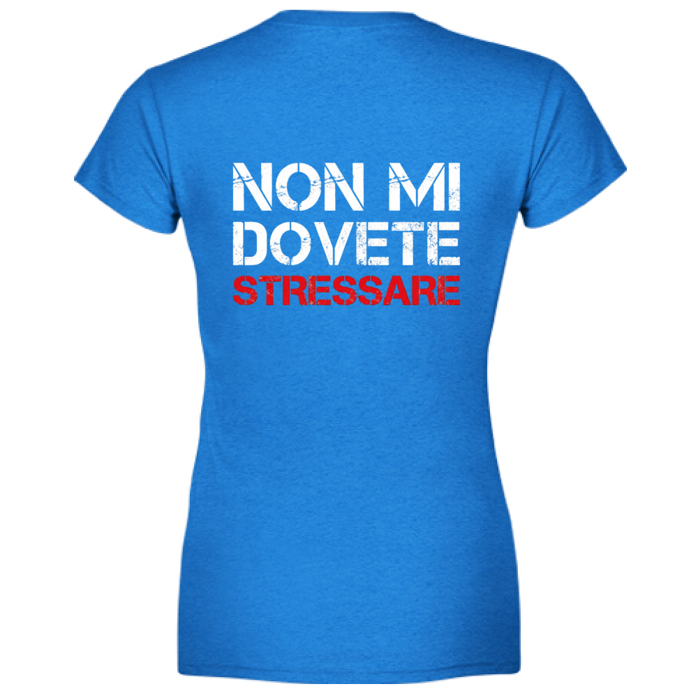 T-Shirt Donna Scollo V NO STRESS