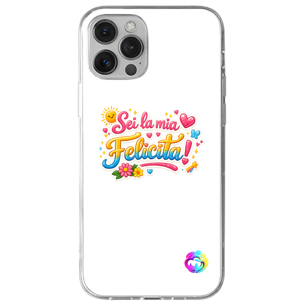 Cover Gomma iPhone 13 Pro "Felicità"