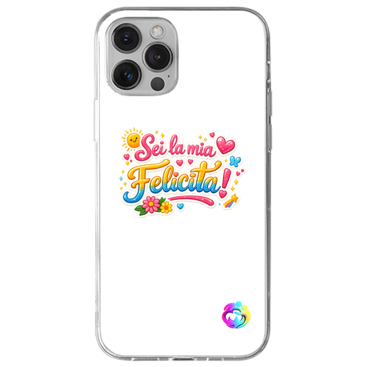 Cover Gomma iPhone 13 Pro "Felicità"