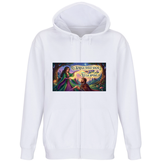 Felpa Premium Cappuccio Zip Strega
