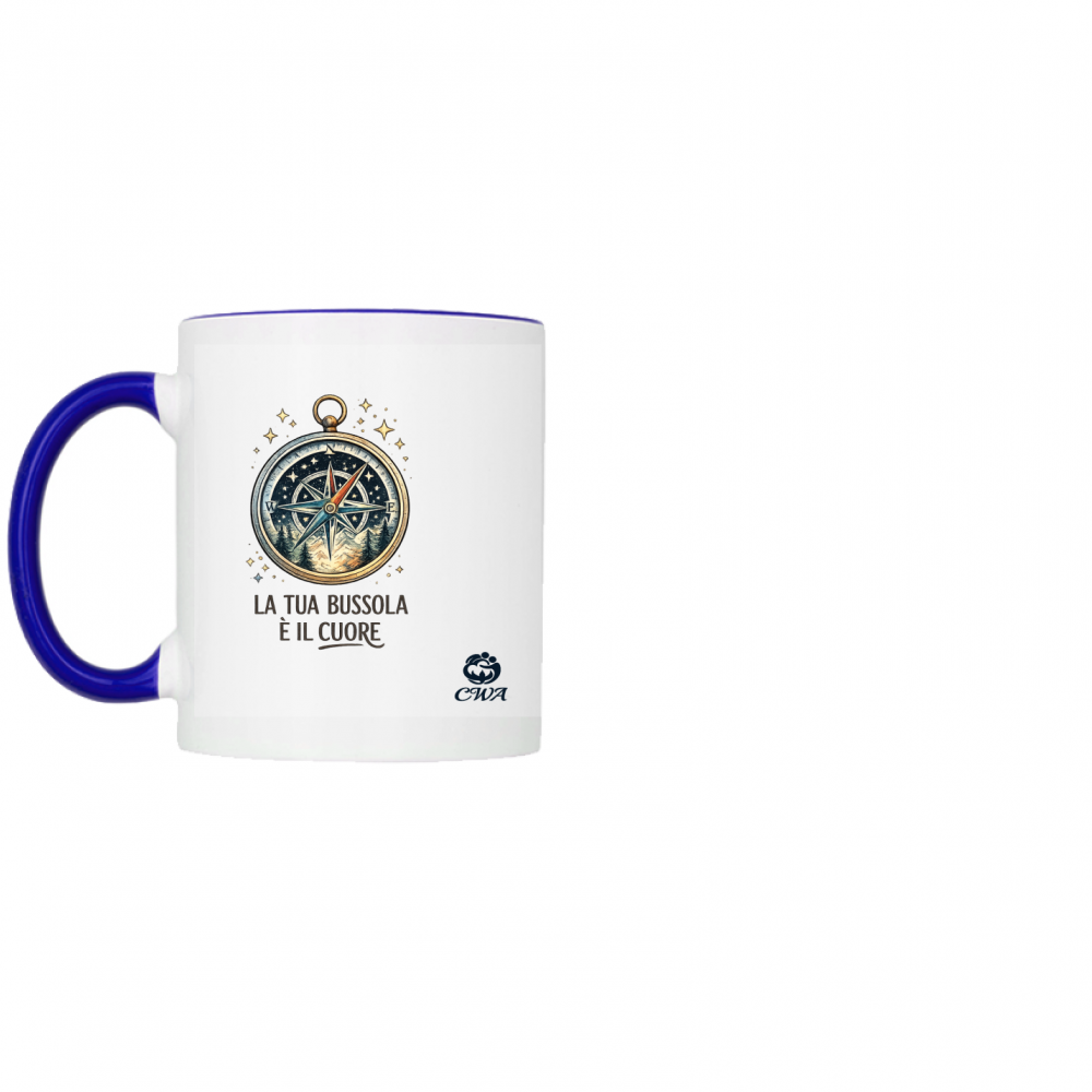 Tazza bicolore "Bussola"