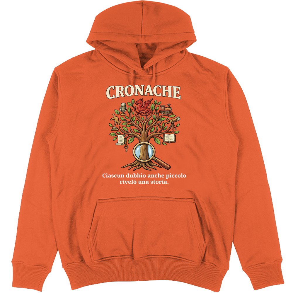 Felpa Unisex con Cappuccio Cronache