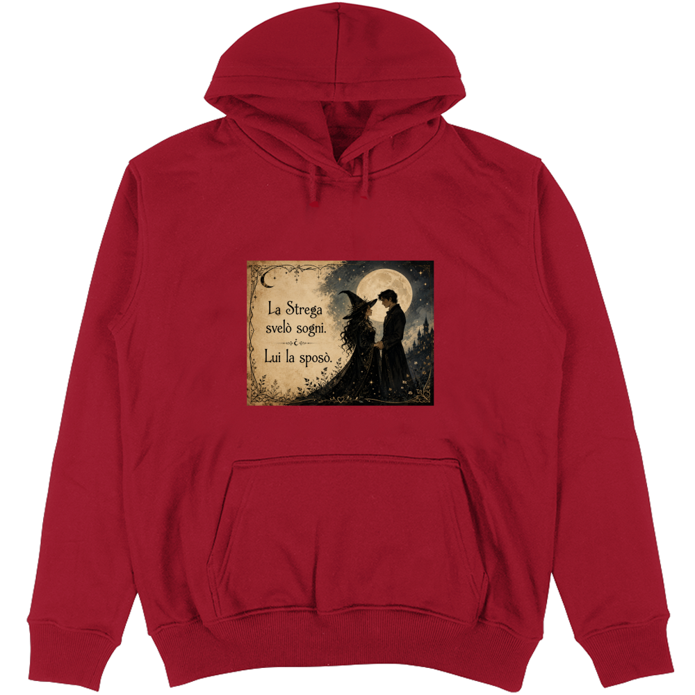 Felpa Unisex con Cappuccio Strega