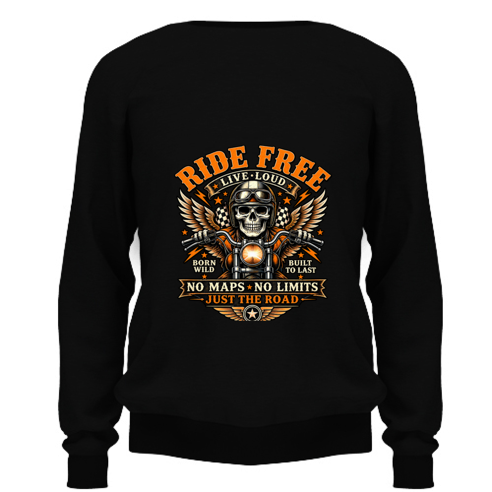 Felpa Unisex Ride Free