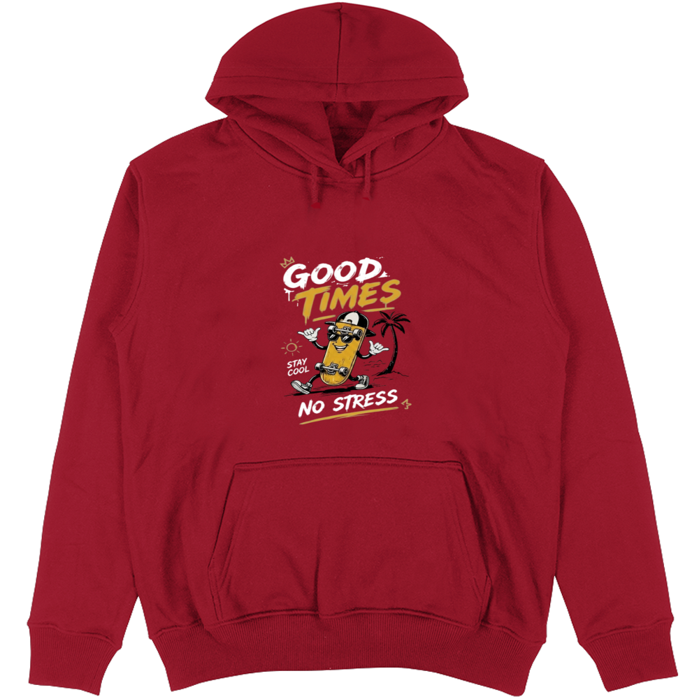 Felpa Unisex con Cappuccio Good Times