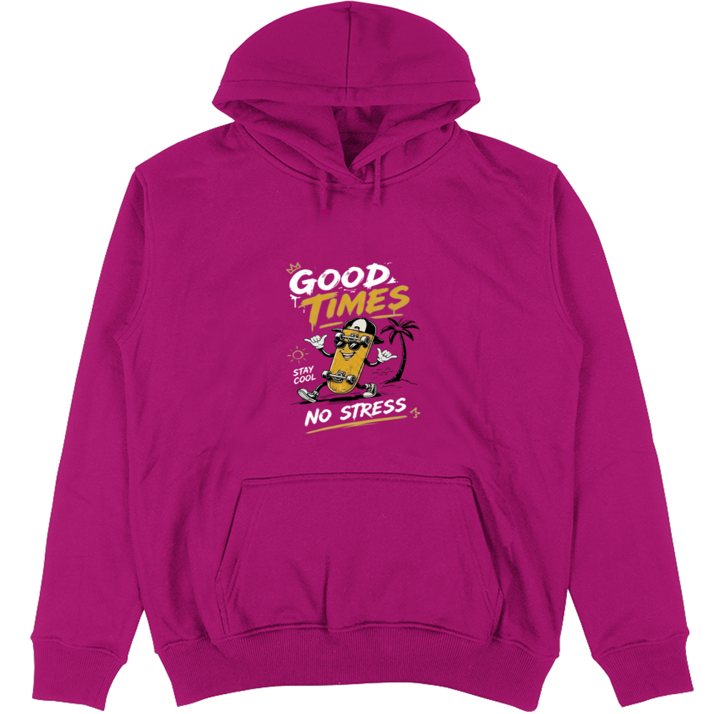 Felpa Unisex con Cappuccio Good Times