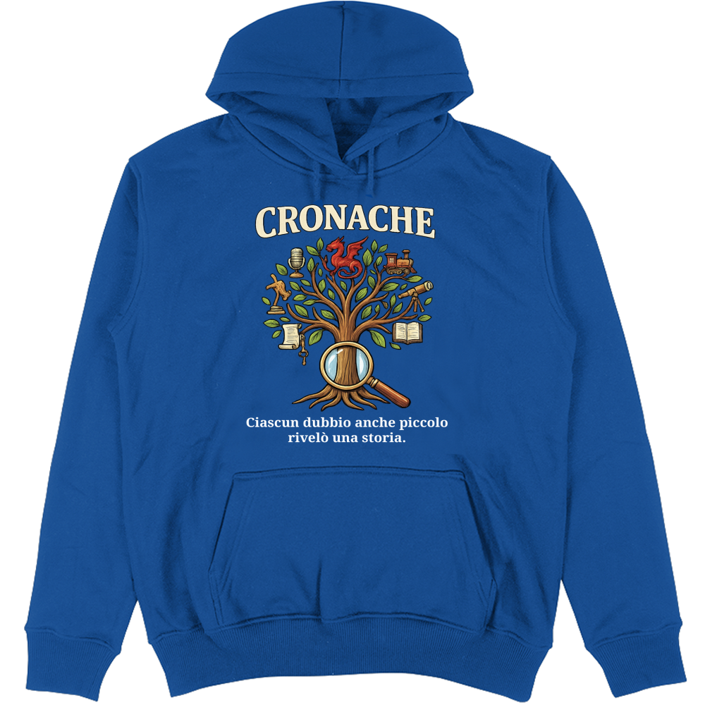 Felpa Unisex con Cappuccio Cronache