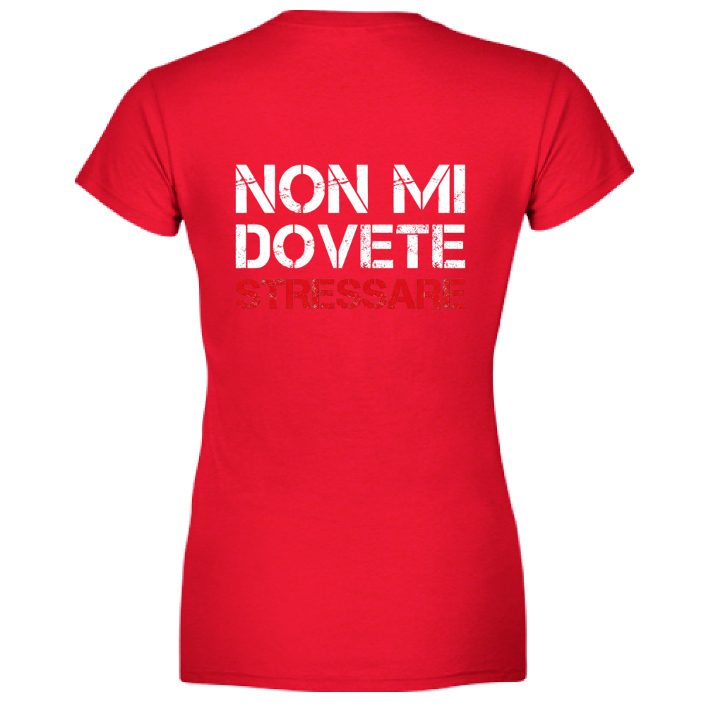 T-Shirt Donna Scollo V NO STRESS