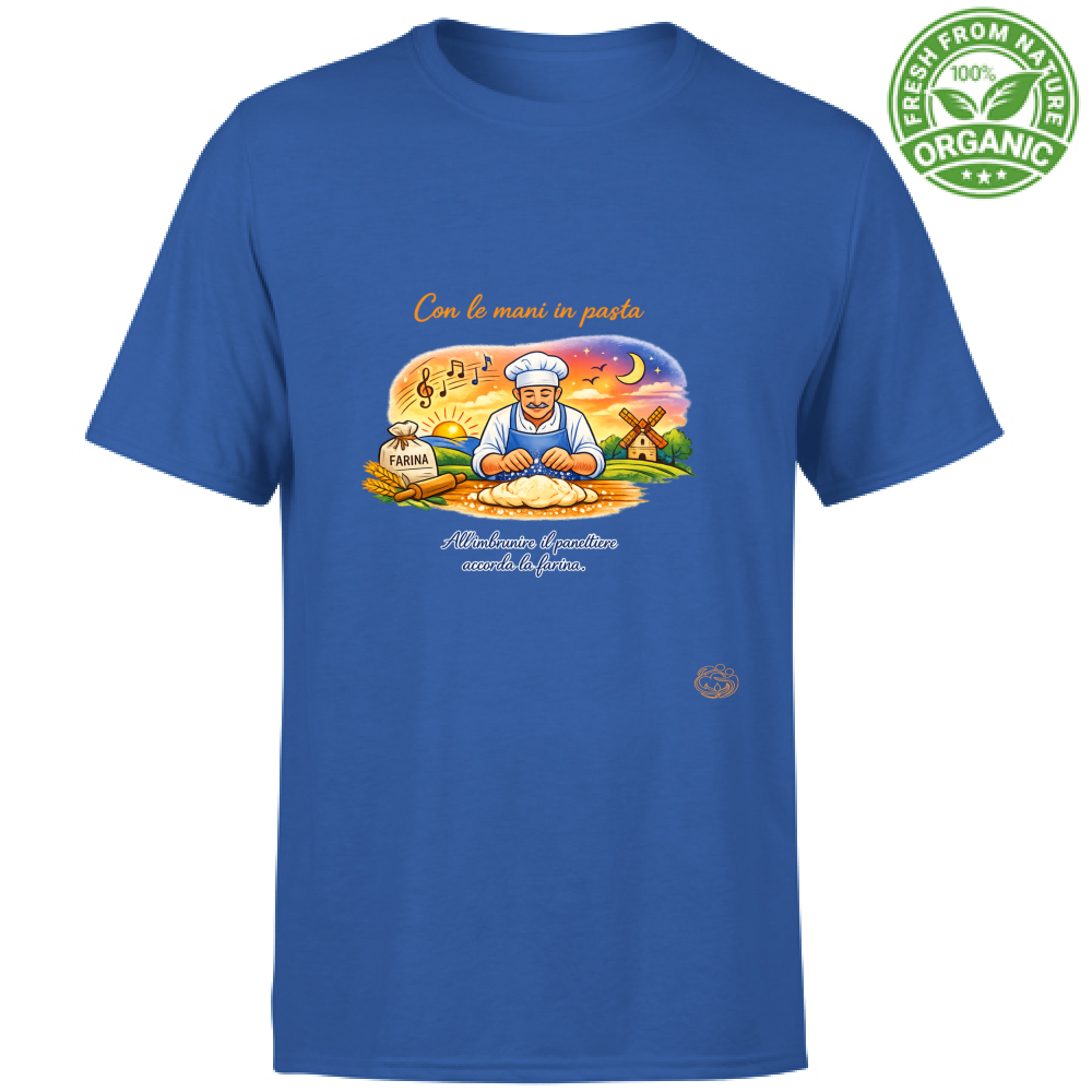 T-Shirt Unisex Organic Con le mani in pasta.