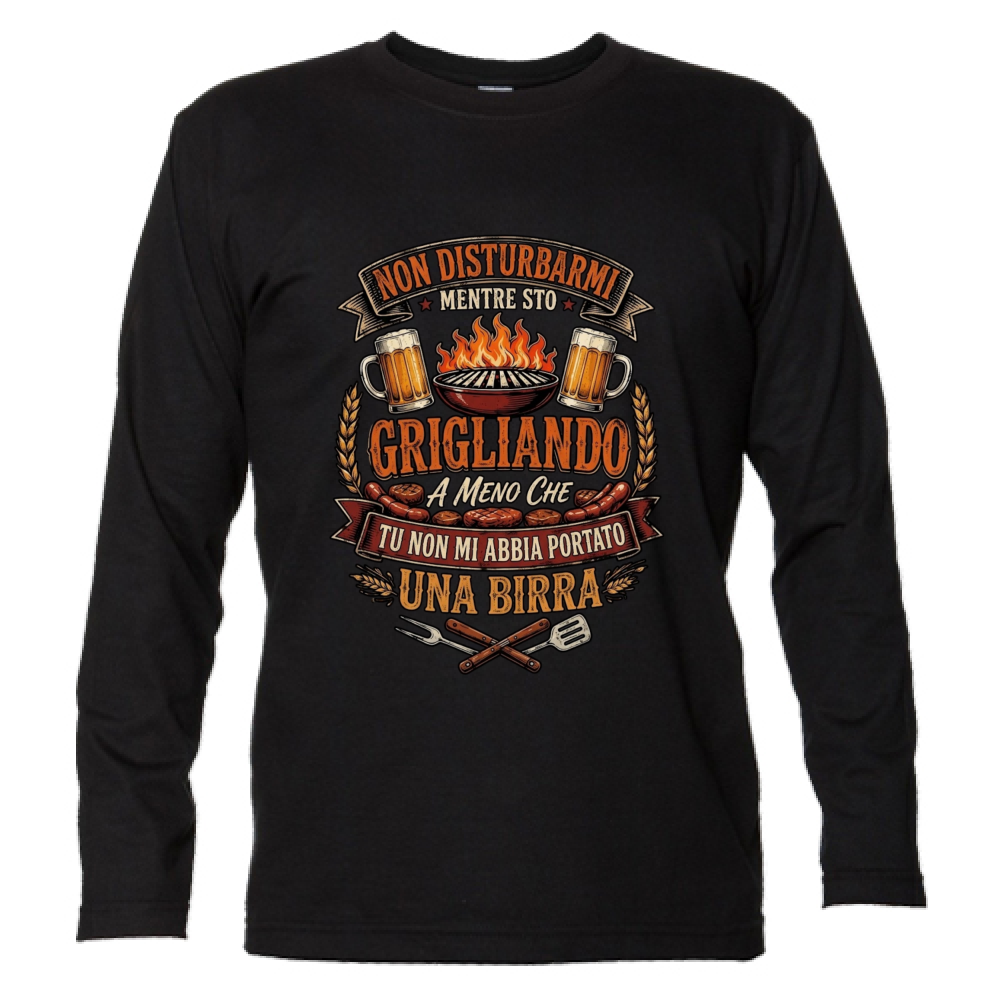 T-Shirt Unisex Manica Lunga Grigliando