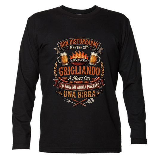 T-Shirt Unisex Manica Lunga Grigliando