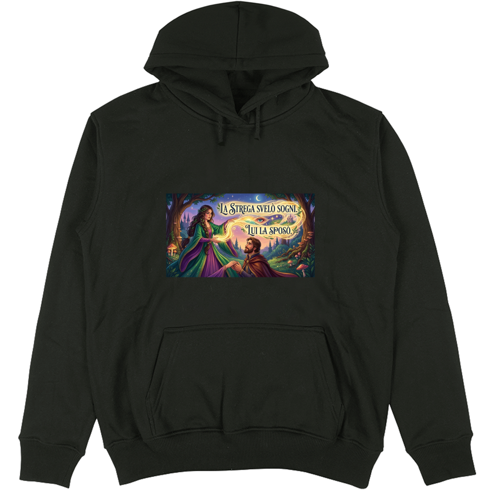 Felpa Unisex con Cappuccio Strega