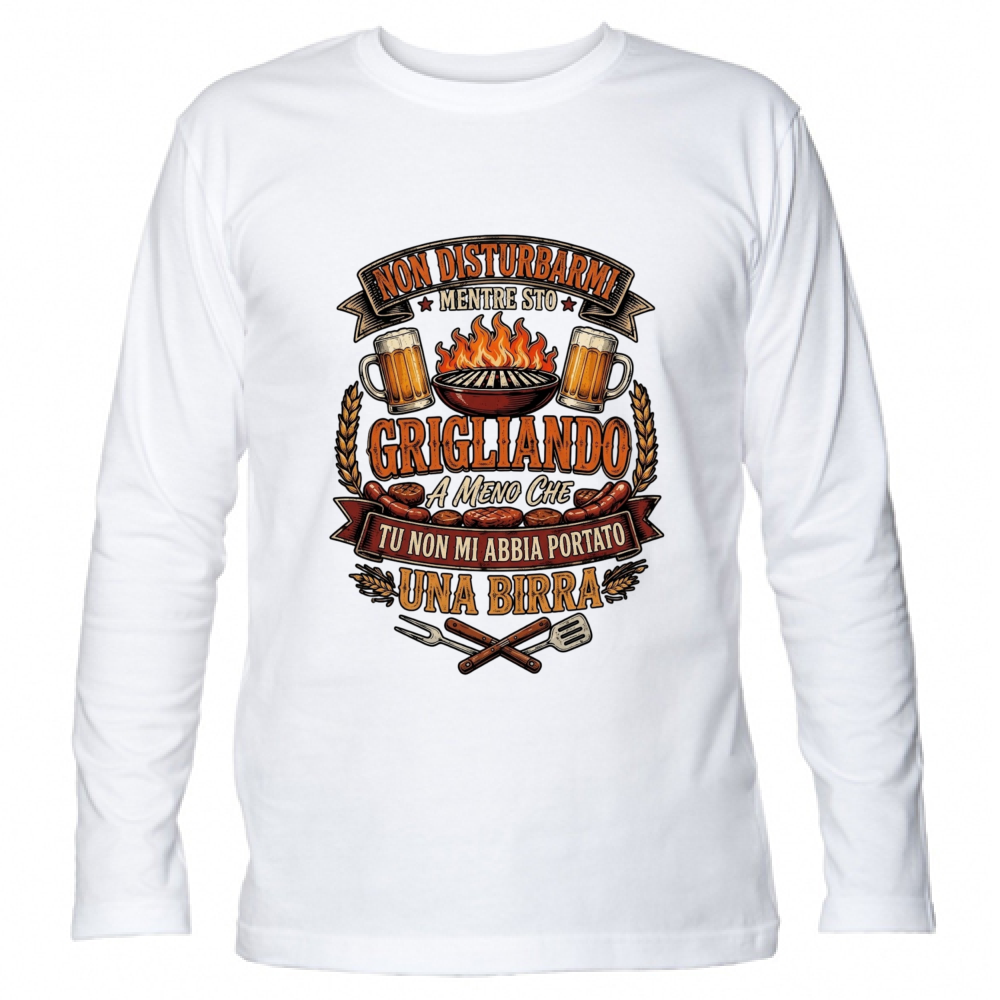 T-Shirt Unisex Manica Lunga Grigliando