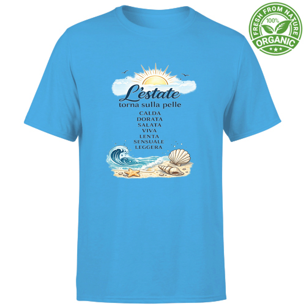 T-Shirt Unisex Organic Estate sulla pelle