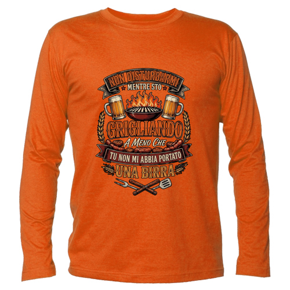 T-Shirt Unisex Manica Lunga Grigliando