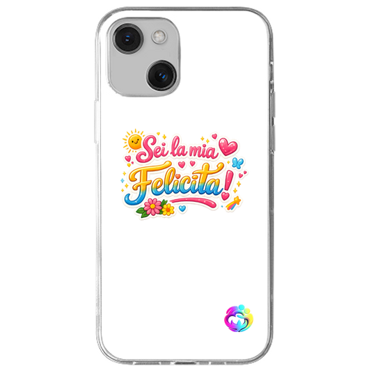 Cover Gomma iPhone 13 "Felicità"
