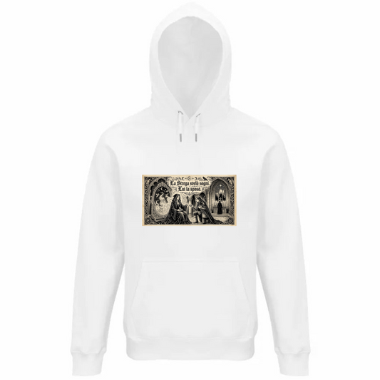 Felpa Organica Unisex Cappuccio Strega