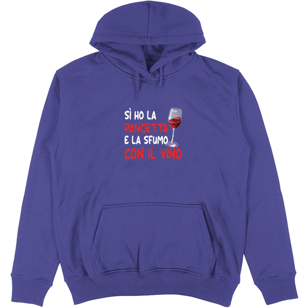 Felpa Unisex con Cappuccio Pancetta
