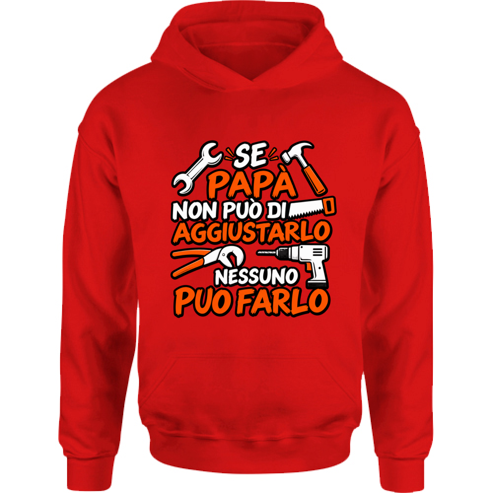 Felpa Bambino con Cappuccio Se papà...