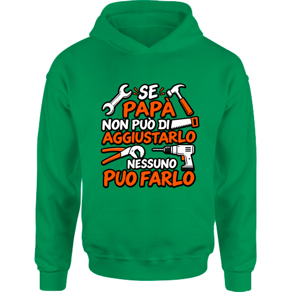 Felpa Bambino con Cappuccio Se papà...